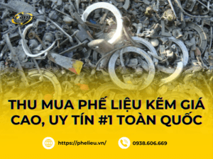 Hiện nay, phế liệu kẽm được thu mua với giá khá cao