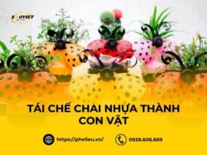 Ý tưởng tái chế chai nhựa thành con vật dễ làm tại nhà