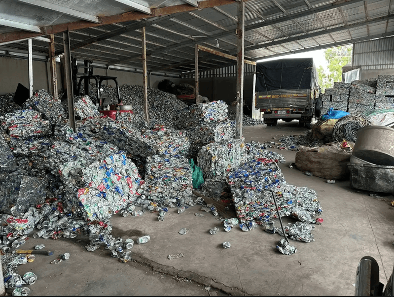 Xưởng phế liệu Sao Việt tại Tiền Giang