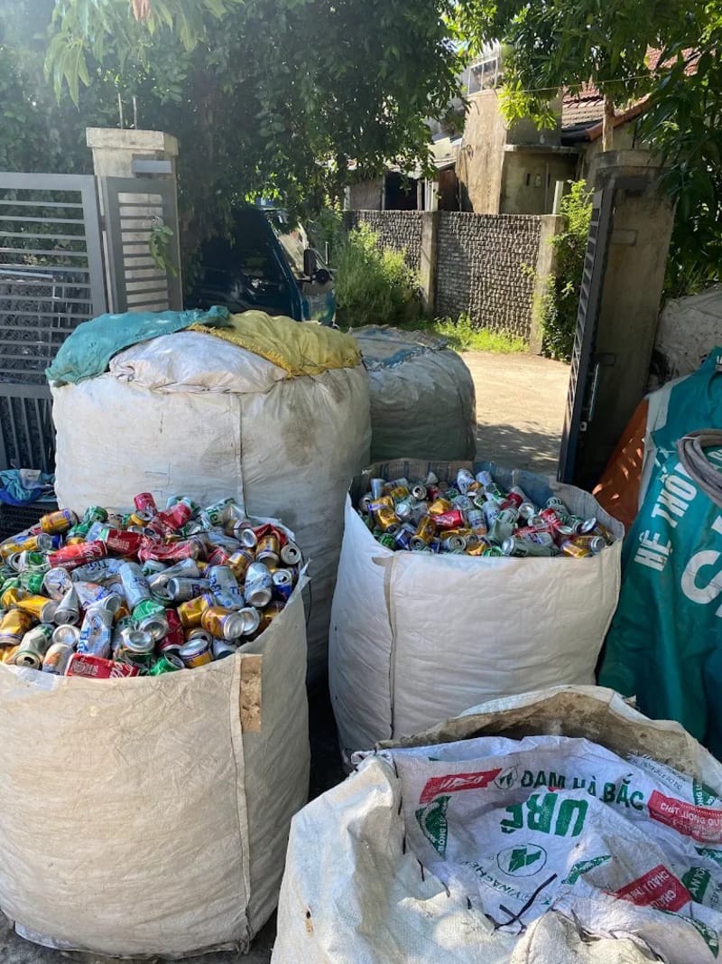 hình ảnh thu mua phế liệu thực tế tại Tiền Giang