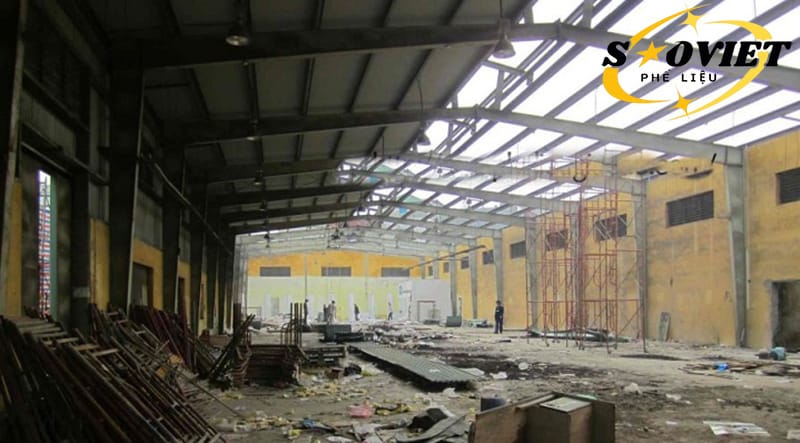 Khung sắt nhà tiền chế thường gặp