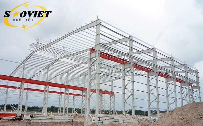 Khung thép nhà tiền chế 1 nhịp