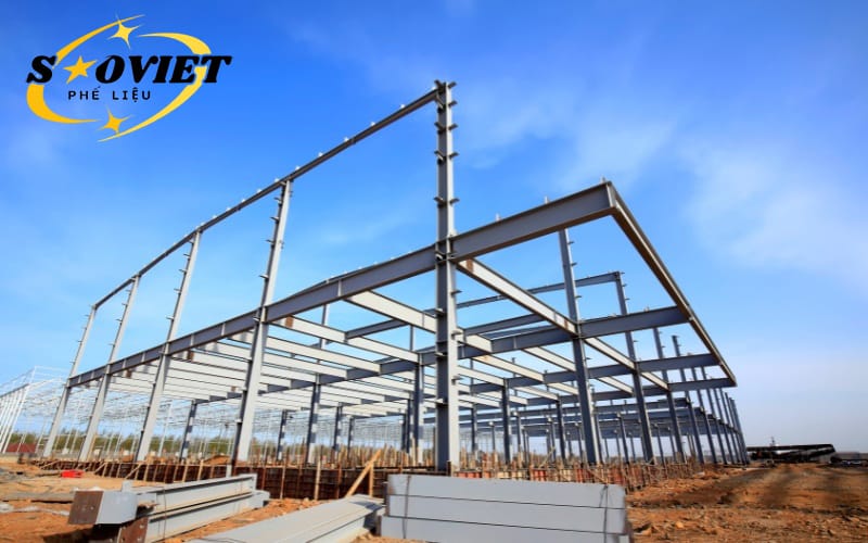 Phế liệu Sao Việt thu mua mọi loại khung nhà thép tiền chế