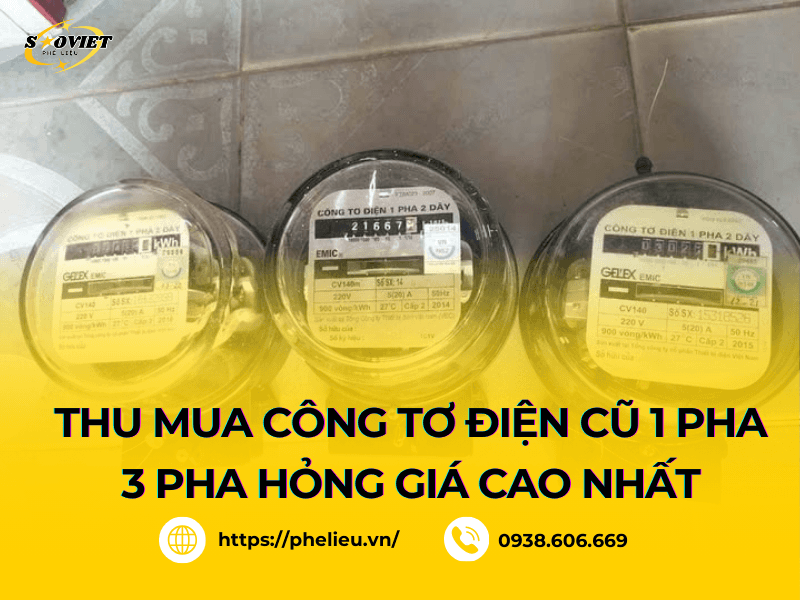 Công tác thu mua công tơ điện cũ tại Phế liệu Sao Việt được triển khai mạnh mẽ