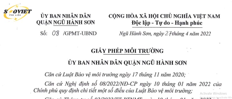 Điều kiện về pháp lý