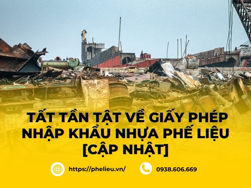 Hình ảnh mô tả Giấy phép môi trường tích hợp nội dung nhập khẩu nhựa phế liệu, thể hiện các thủ tục và điều kiện pháp lý mới nhất tại Việt Nam.